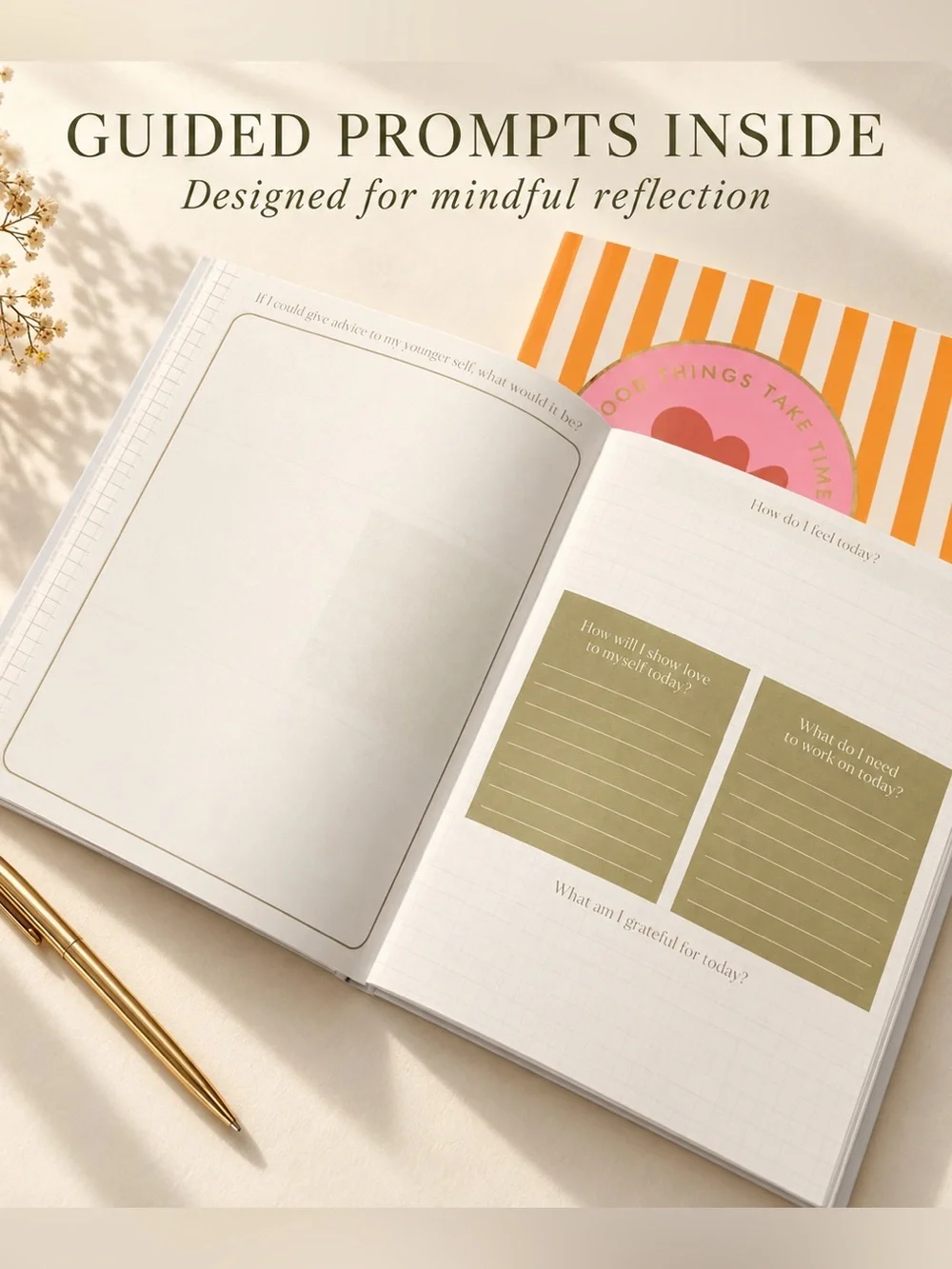 Set of 2 Guided Journals - Gratitude & Mindfulness